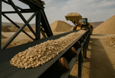 Banda transportadora para la minería